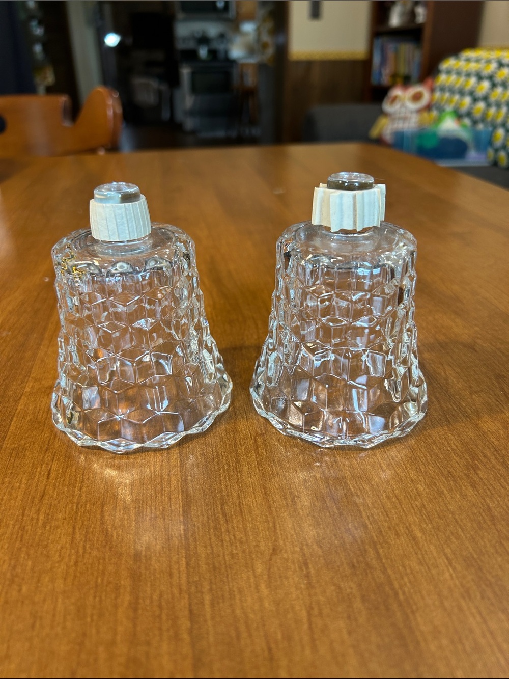 Clear Glass Honeycomb votive cups
